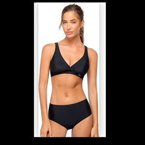 Women’s Bikini Set High Waisted Bottom Push Up w/ Adjustable Shoulder Straps
